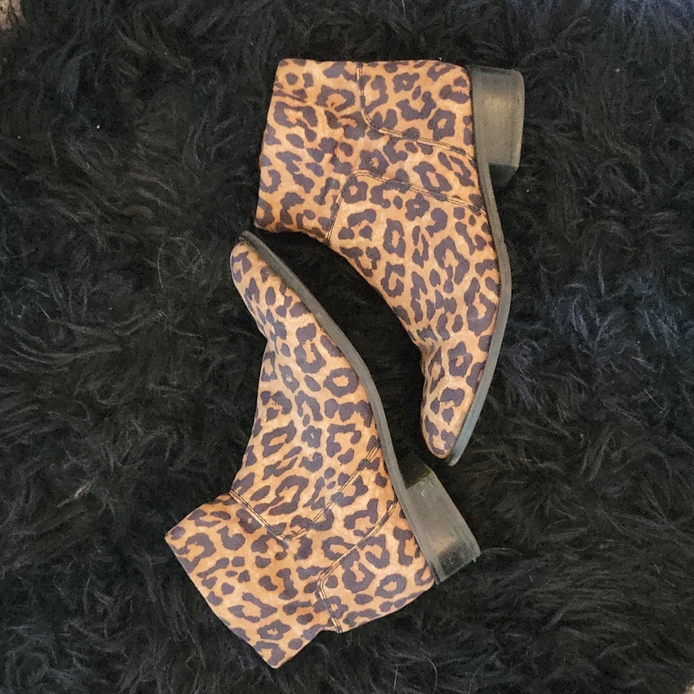 Leopard Print Booties